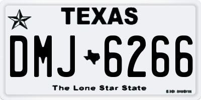 TX license plate DMJ6266