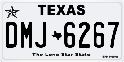 TX license plate DMJ6267