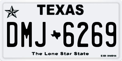 TX license plate DMJ6269