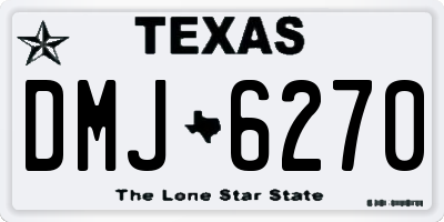 TX license plate DMJ6270