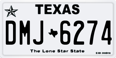 TX license plate DMJ6274