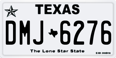TX license plate DMJ6276
