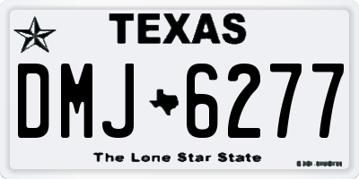 TX license plate DMJ6277