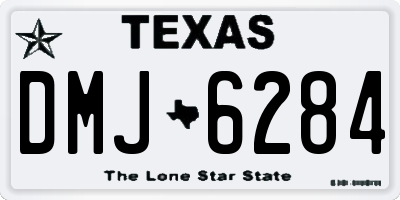 TX license plate DMJ6284