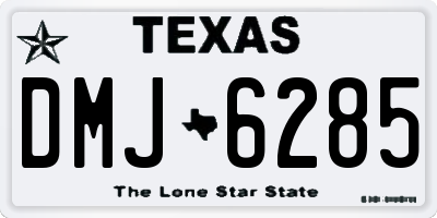 TX license plate DMJ6285