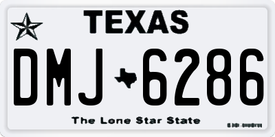 TX license plate DMJ6286