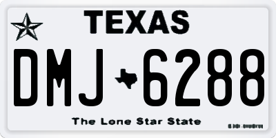 TX license plate DMJ6288