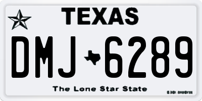 TX license plate DMJ6289