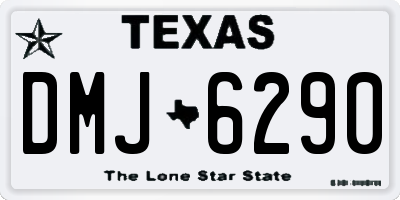 TX license plate DMJ6290