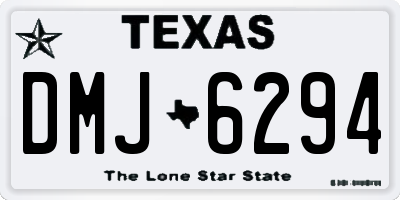 TX license plate DMJ6294