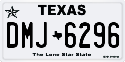 TX license plate DMJ6296