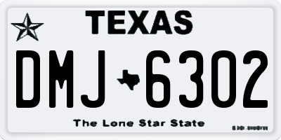 TX license plate DMJ6302