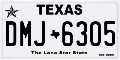 TX license plate DMJ6305