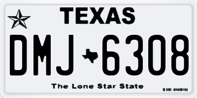 TX license plate DMJ6308