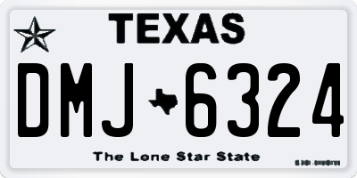 TX license plate DMJ6324