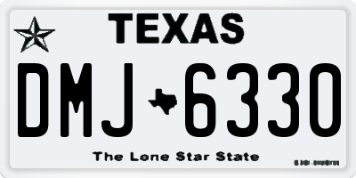TX license plate DMJ6330