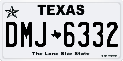 TX license plate DMJ6332
