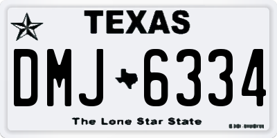 TX license plate DMJ6334