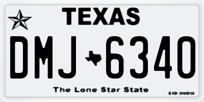 TX license plate DMJ6340