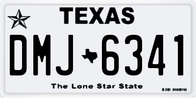 TX license plate DMJ6341