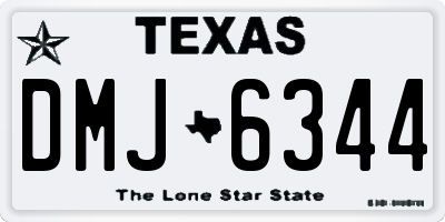 TX license plate DMJ6344