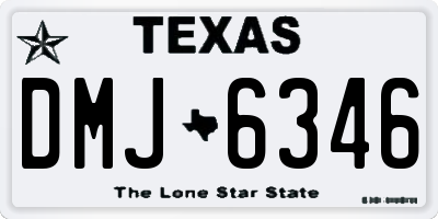 TX license plate DMJ6346