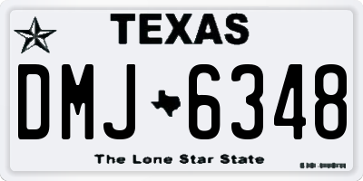 TX license plate DMJ6348