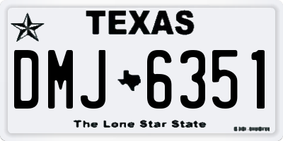 TX license plate DMJ6351