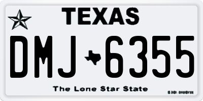 TX license plate DMJ6355