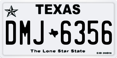TX license plate DMJ6356