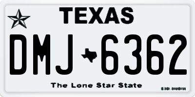 TX license plate DMJ6362