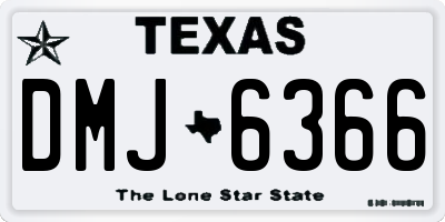 TX license plate DMJ6366