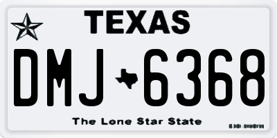 TX license plate DMJ6368