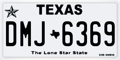 TX license plate DMJ6369
