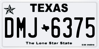 TX license plate DMJ6375