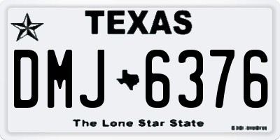 TX license plate DMJ6376