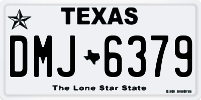 TX license plate DMJ6379