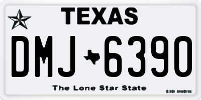 TX license plate DMJ6390