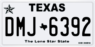 TX license plate DMJ6392