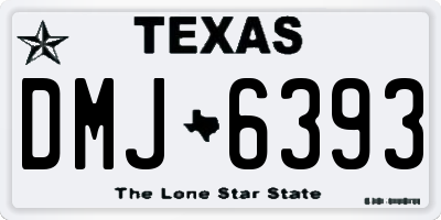 TX license plate DMJ6393