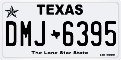 TX license plate DMJ6395