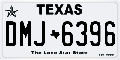 TX license plate DMJ6396
