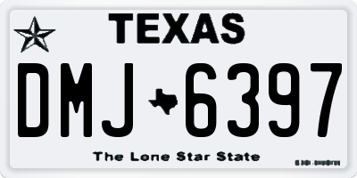 TX license plate DMJ6397