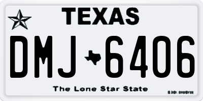TX license plate DMJ6406