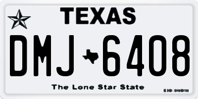 TX license plate DMJ6408