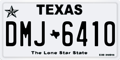 TX license plate DMJ6410
