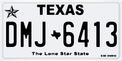 TX license plate DMJ6413