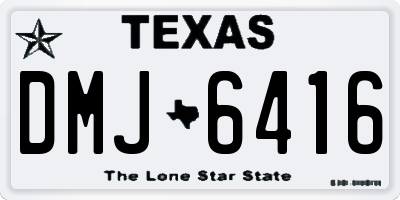 TX license plate DMJ6416