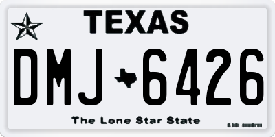 TX license plate DMJ6426