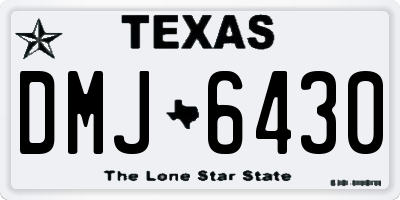 TX license plate DMJ6430
